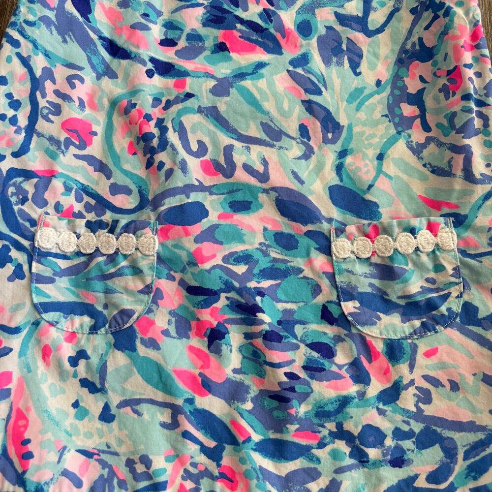 Lilly Pulitzer Baby Girl Shift Dress Breakwater Party Wave - Size: 18-24 Months - Picture 6 of 10